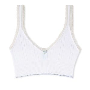 Pretties of Venice V-neck cropped frilly tank